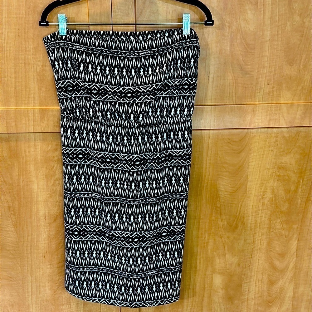 Strapless Tribal Print Mini Dress Size XL  NWOT